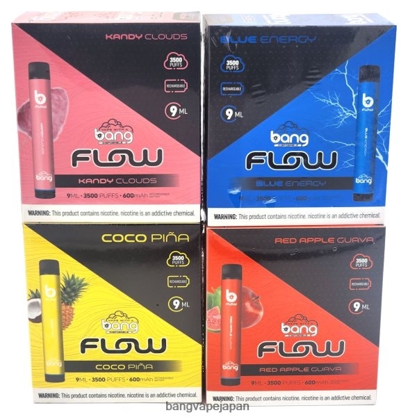 Bang Box Vape Flavors - Bang Vape Flow 3,500パフ（10本入り箱） 6D4N0637 使い捨て