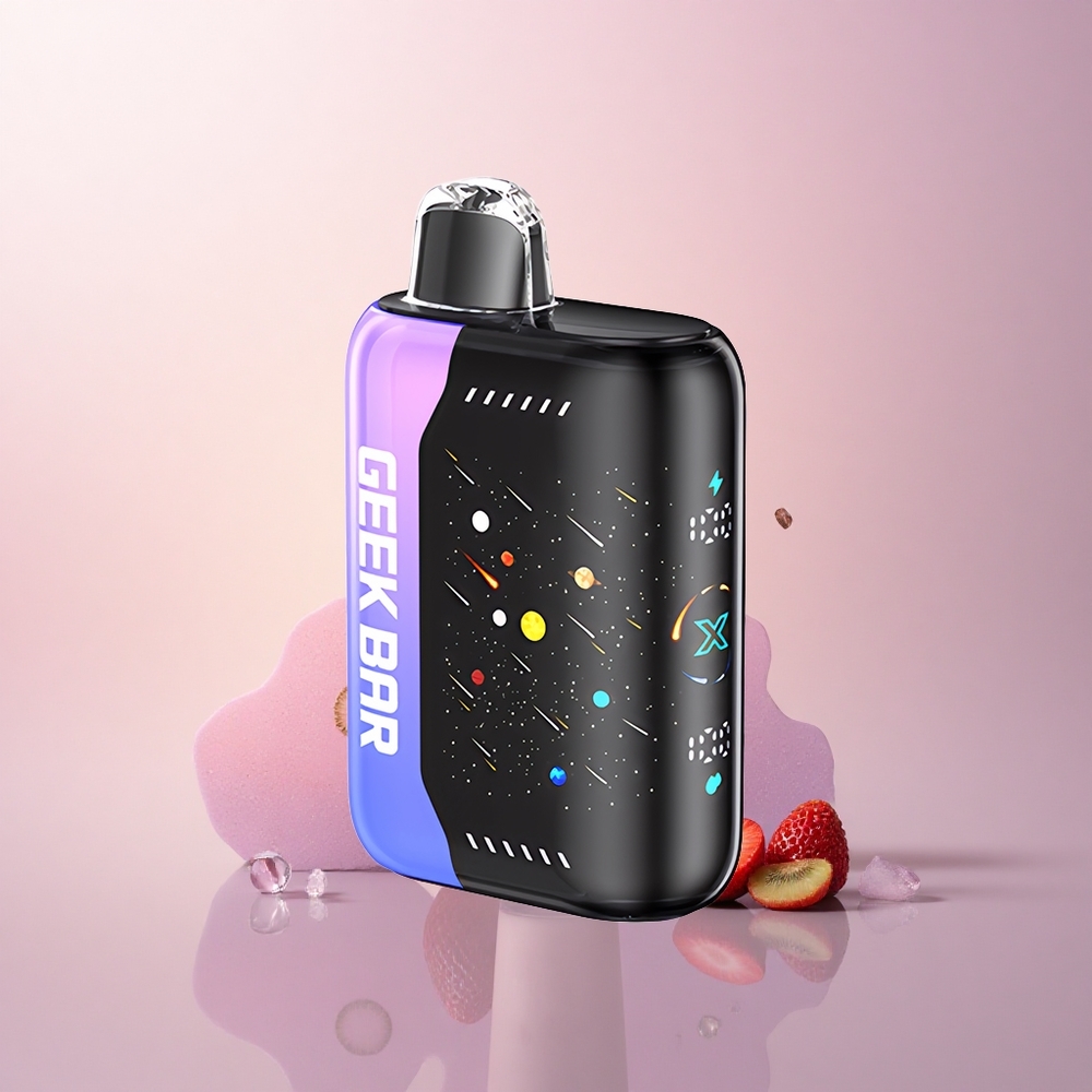 GEEK BAR Pulse X 42K Puffs Meteor Edition 苺キウイアイス デュアルメッシュコイル 5%ニコチン