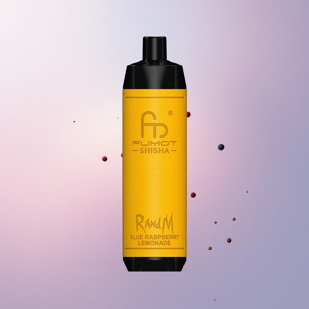 RandM Fumot Shisha 10000 Puffs ブルーラズベリーレモネード 0.5%ニコチン 850mAh 18ml