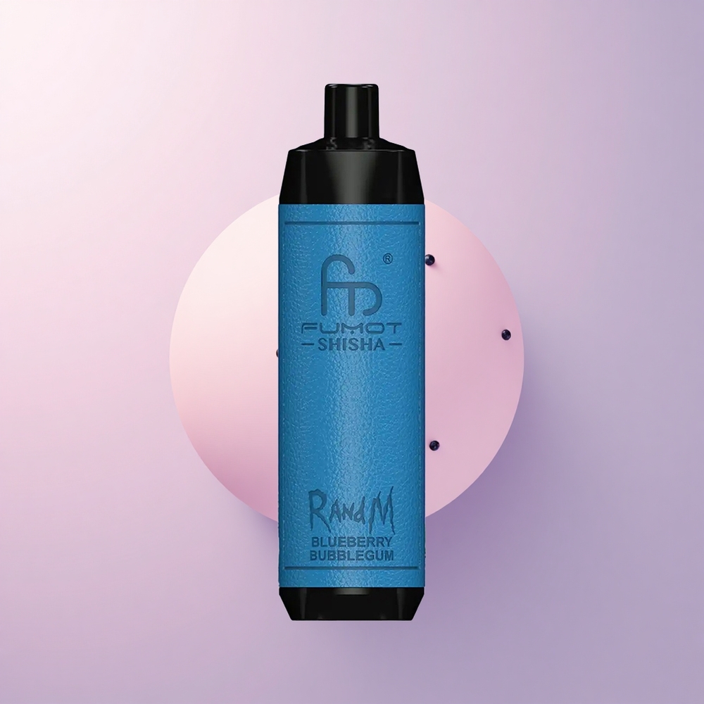 RandM Fumot Shisha 10000 Puffs ブルーベリーバブルガム 18ml 0.5%ニコチン 850mAh