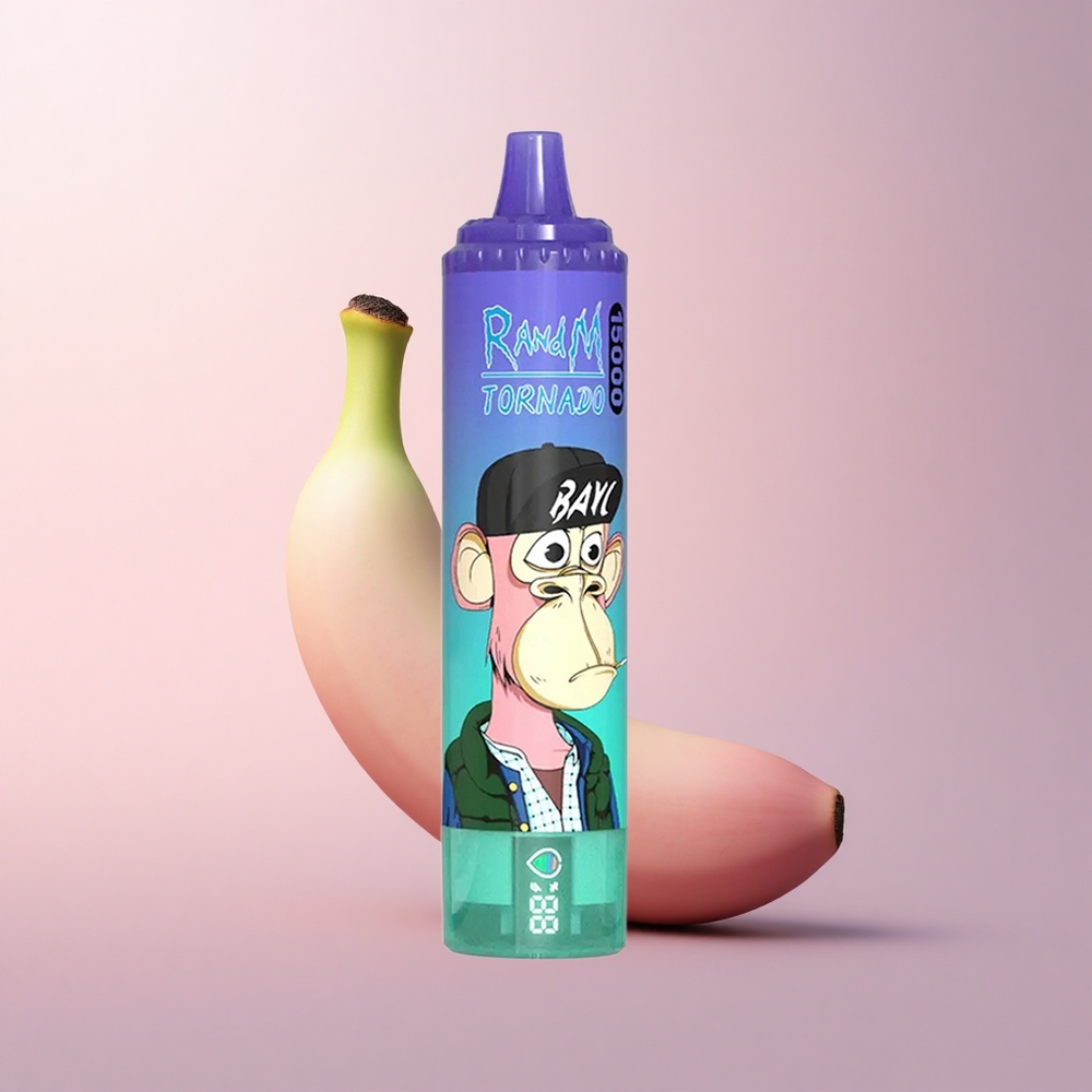 RandM Fumot Tornado 15000 Puffs いちごバナナ 25ml 0.9オームメッシュ 5%ニコチン