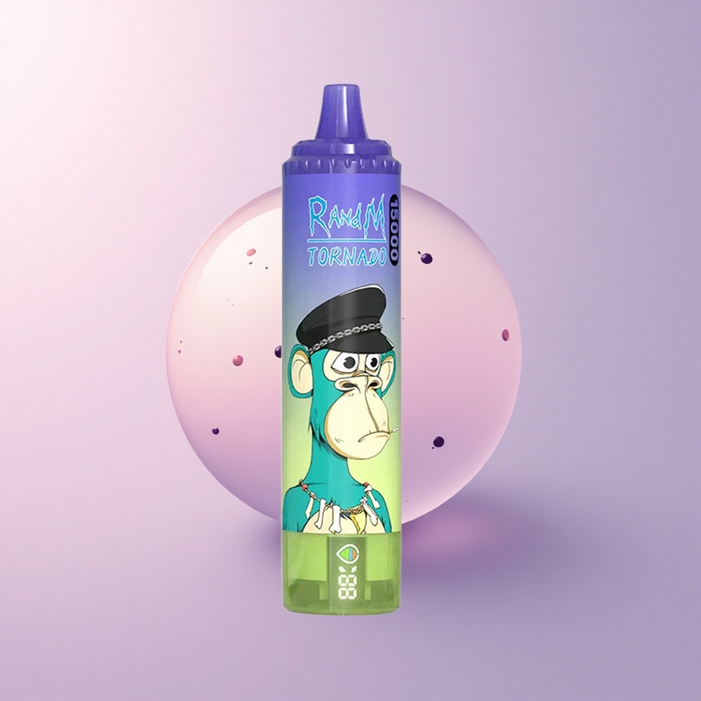 RandM Fumot Tornado 15000 Puffs ブルーベリーバブルガム 25ml 0.9オームメッシュ