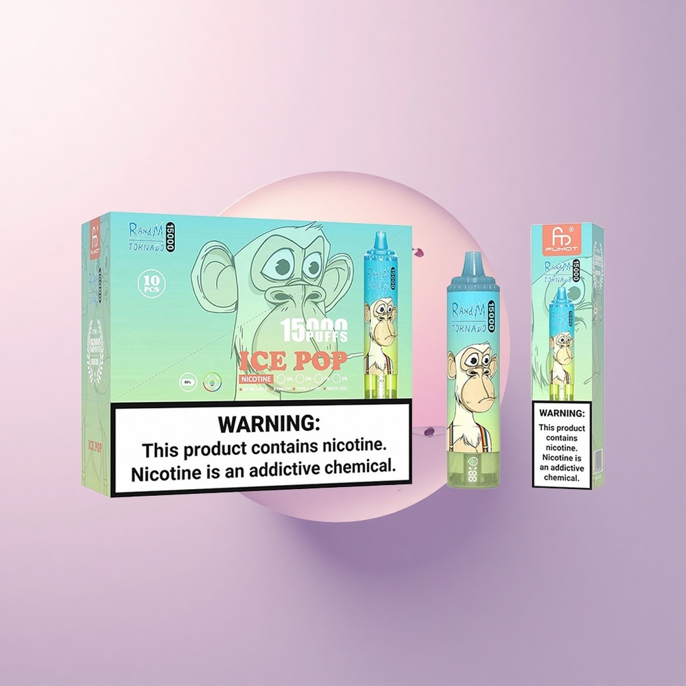 RandM Fumot Tornado 15000 Puffs アイスポップ25ml 5%ニコチン 850mAh