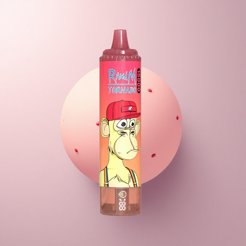 RandM Fumot Tornado 15000 Puffs いちごレッドブル 25ml 5%ニコチン 850mAh