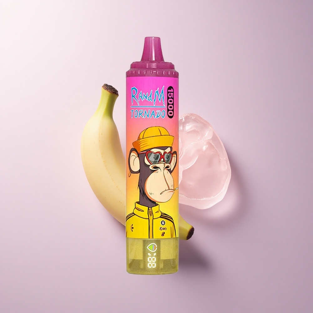 RandM Fumot Tornado 15000 Puffs バナナアイス 25ml 5%ニコチン