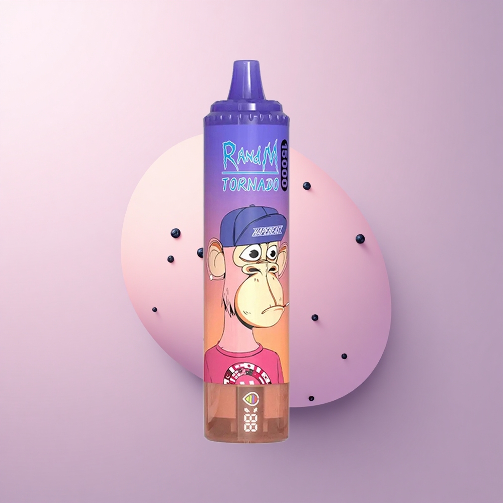 RandM Fumot Tornado 15000 Puffs ブルーベリー チェリー クランベリー 850mAh メッシュコイル