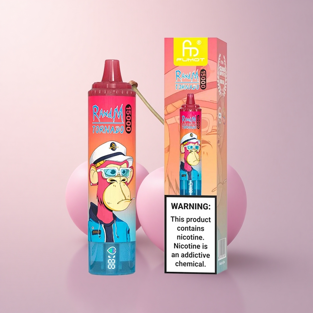 RandM Fumot Tornado 15000 Puffs さくらLCD Type-C充電25ml