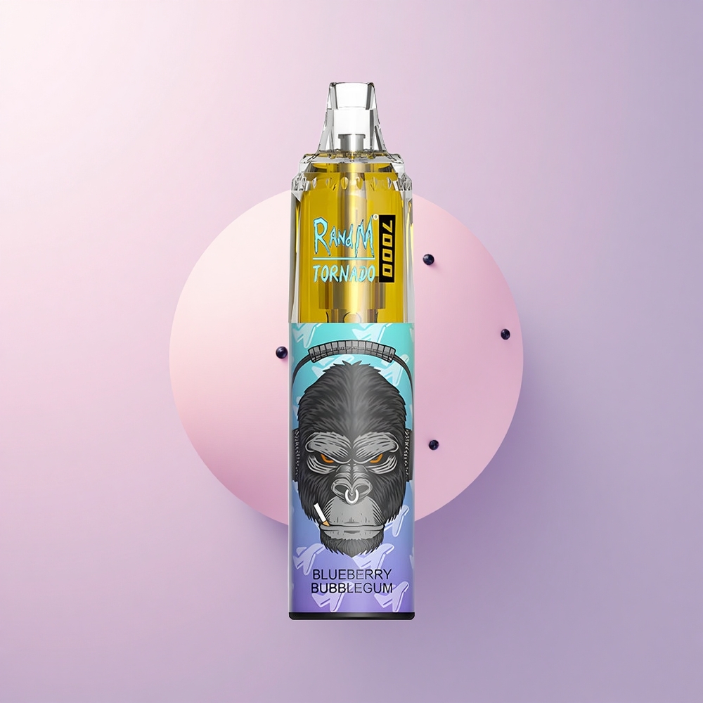 RandM Fumot Tornado 7000 Puffs ブルーベリーバブルガム 14ML メッシュコイル 5%ニコチン