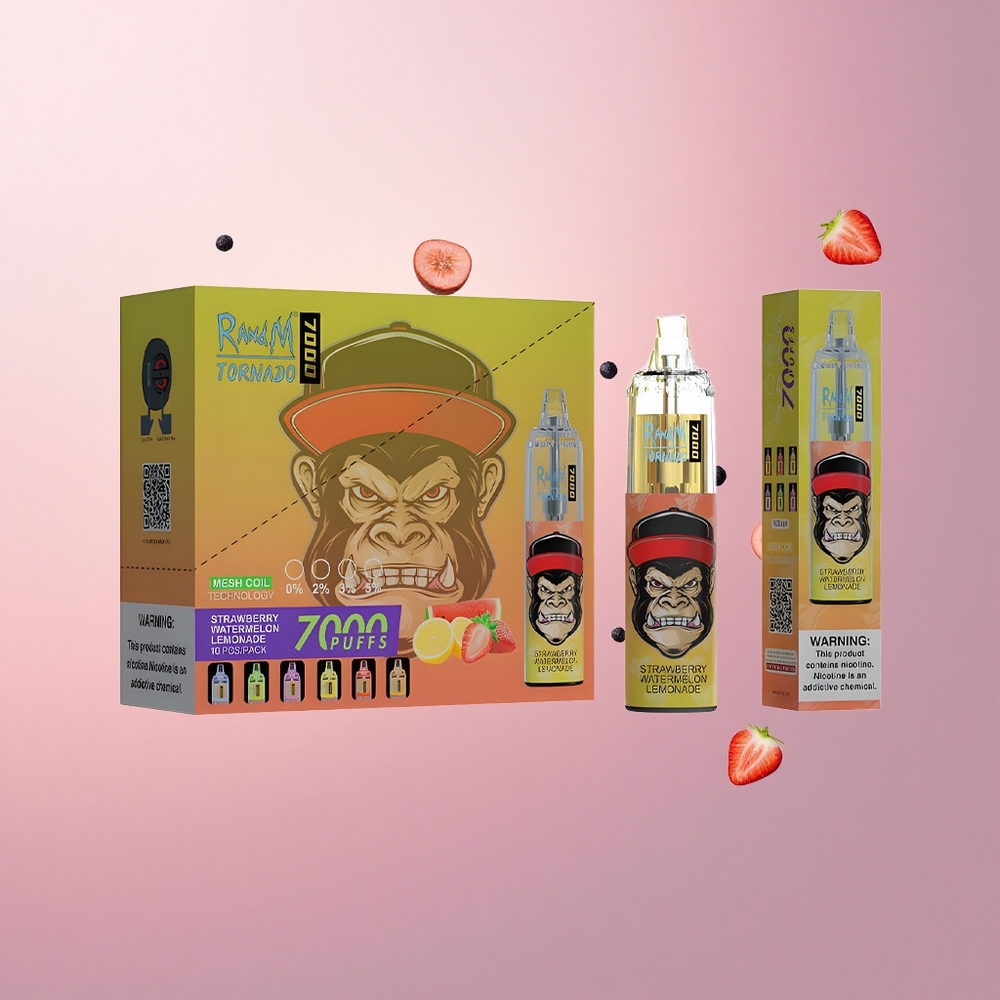 RandM Fumot Tornado 7000 Puffs いちごスイカレモネード 14ml 5%ニコチン 850mAh