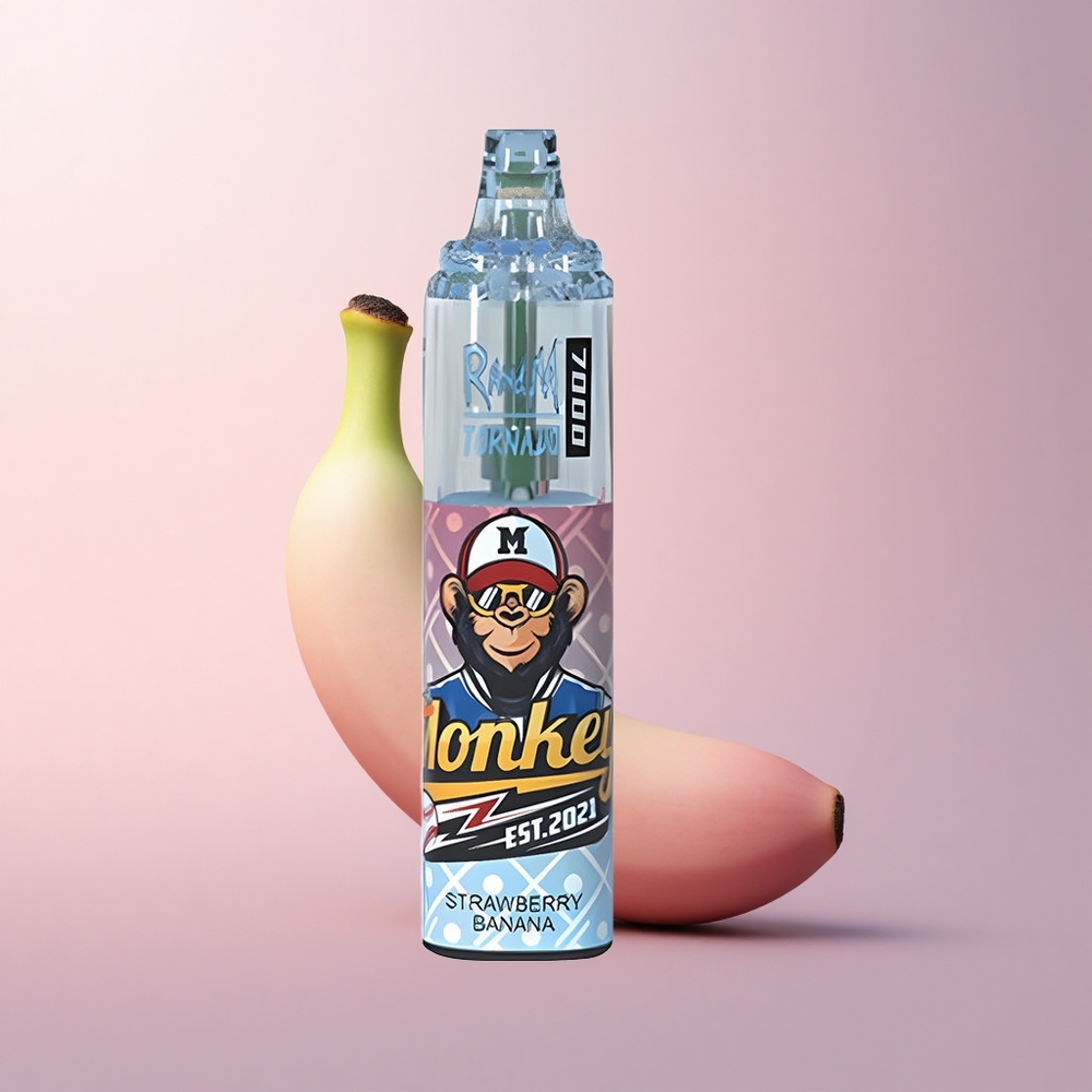 RandM Fumot Tornado 7000 Puffs いちごバナナ 14ml メッシュコイル 5%ニコチン