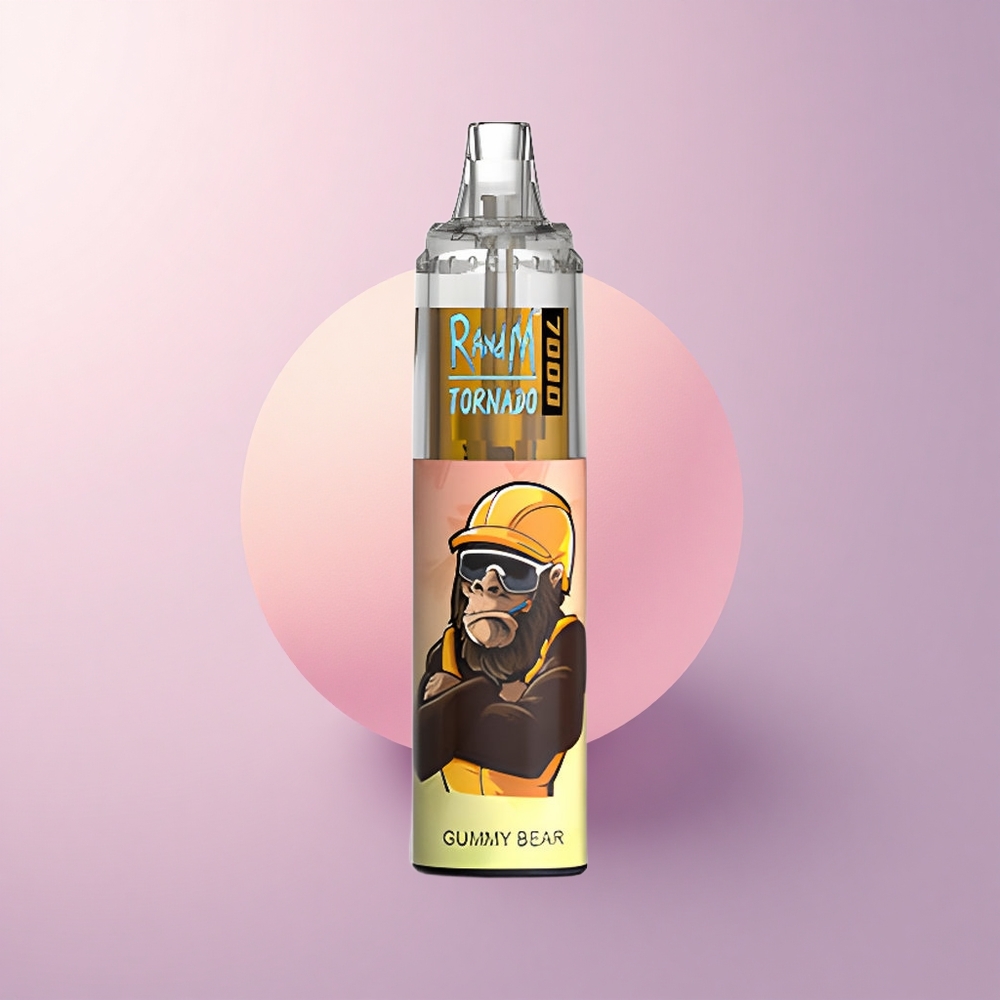 RandM Fumot Tornado 7000 Puffs グミーベア 14ml メッシュコイル 5%ニコチン
