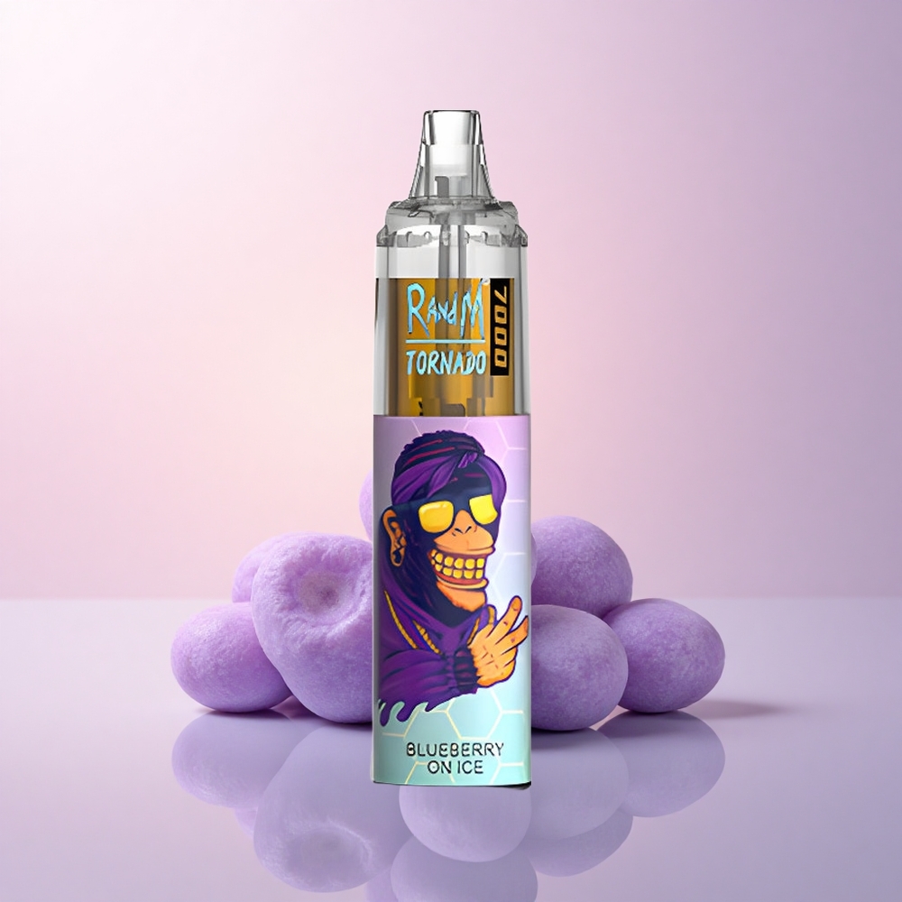RandM Fumot Tornado 7000 Puffs ブルーベリーオンアイス 14ml 5%ニコチン