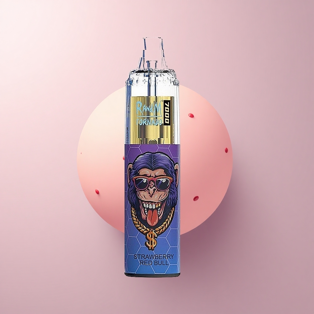 RandM Fumot Tornado 7000 Puffs 苺レッドブル 5%ニコチン 850mAh