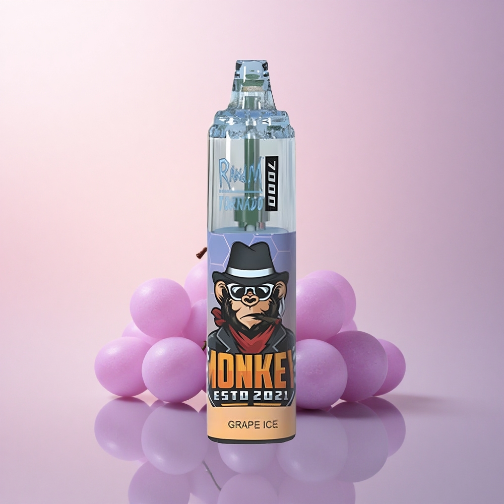 RandM Fumot Tornado 7000 Puffs グレープアイス メッシュコイル 5%ニコチン