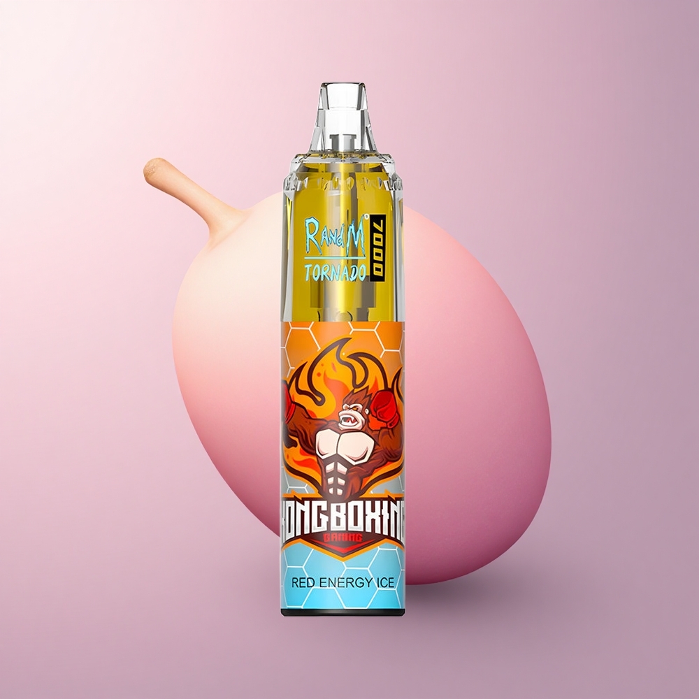 RandM Fumot Tornado 7000 Puffs 赤いエネルギー氷 メッシュコイル 5%ニコチン