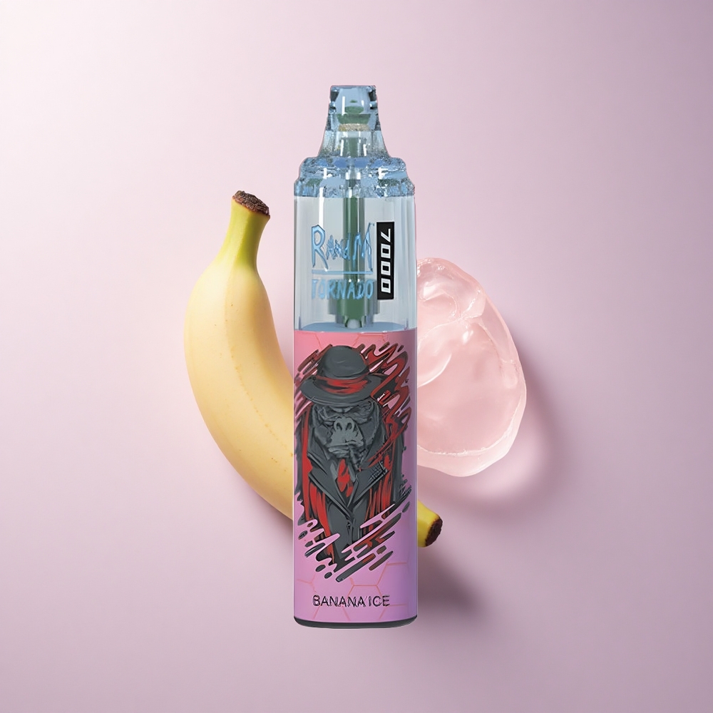 RandM Fumot Tornado 7000 Puffs バナナアイス メッシュコイル 5%ニコチン