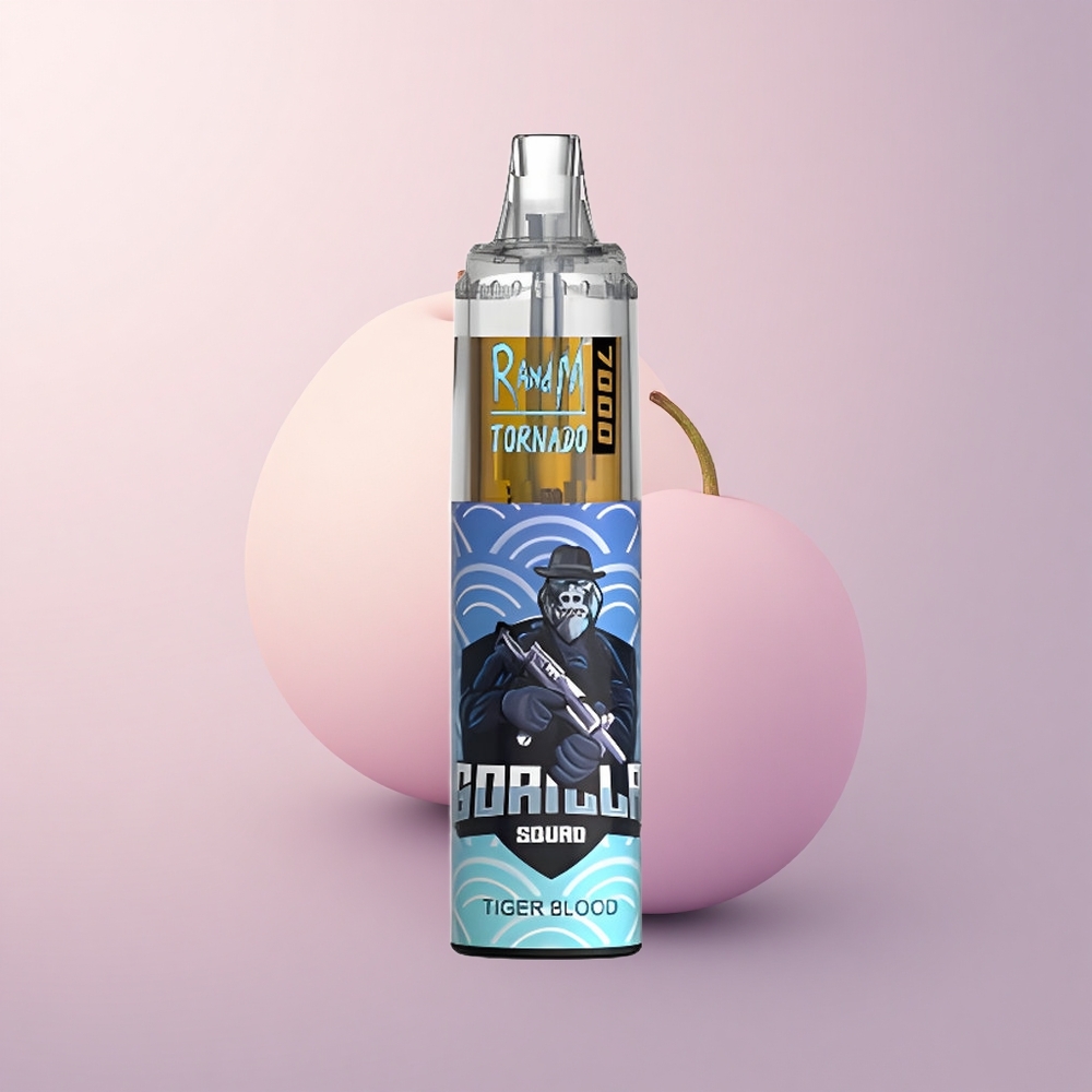 RandM Fumot Tornado 7000 Puffs タイガーブラッド 850mAh メッシュコイル