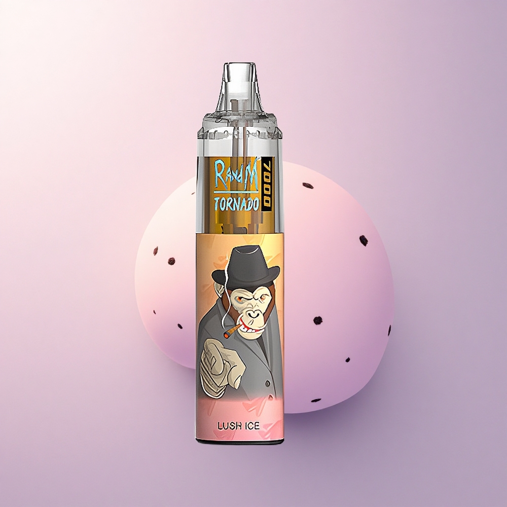 RandM Fumot Tornado 7000 Puffs メッシュコイルと850mAhのルッシュアイス
