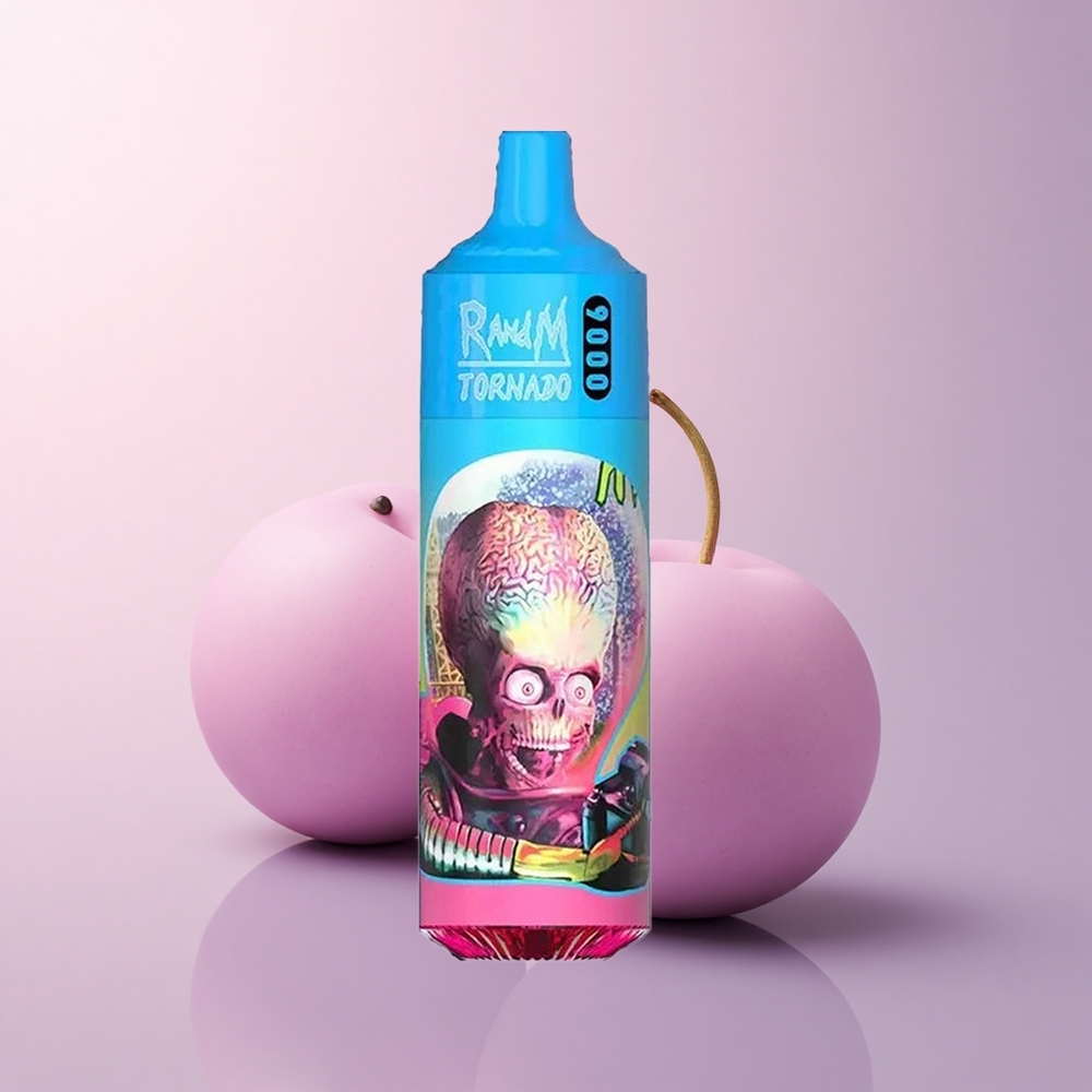 RandM Fumot Tornado 9000 Puffs ブルーベリーサワーラズベリー 18mL メッシュコイル 850mAh