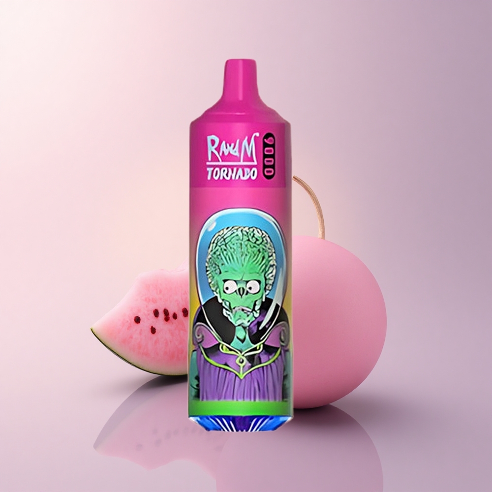RandM Fumot Tornado 9000 Puffs スイカバブルガム 18mL メッシュコイル 850mAh