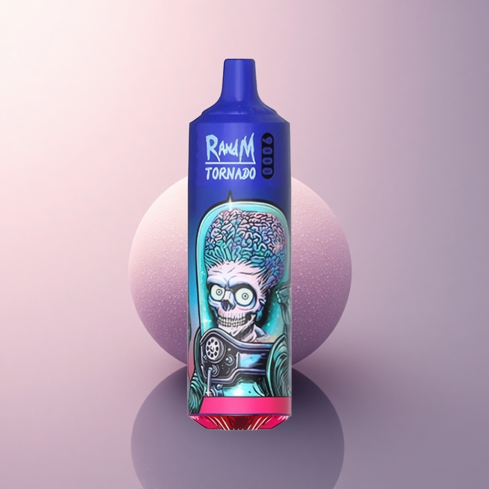 RandM Fumot Tornado 9000 Puffs 黒氷 850mAh メッシュコイル 18mL