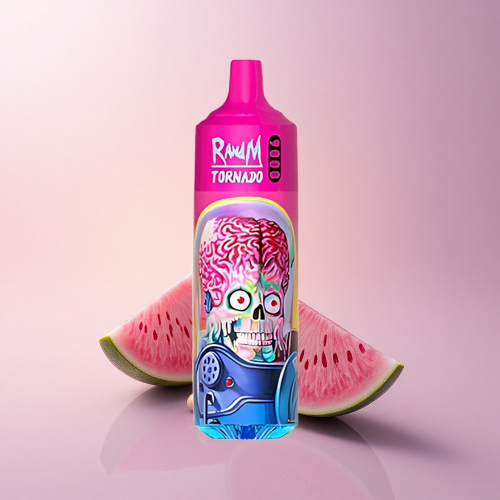 RandM Fumot Tornado 9000 Puffs スイカスキットルズ 850mAh 18mL メッシュコイル
