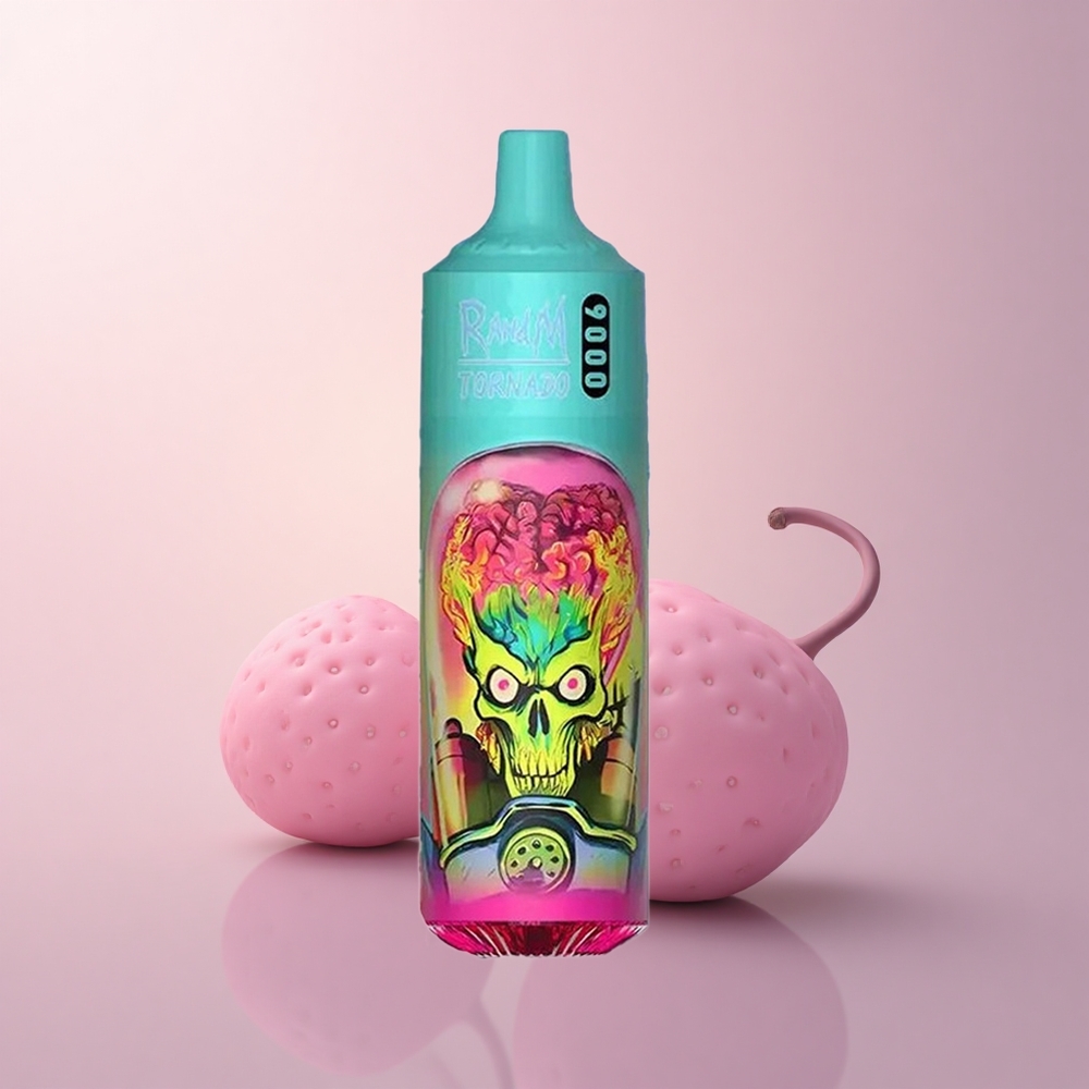 RandM Fumot Tornado 9000 Puffs ストロベリーレズベリー 850mAh 18mL メッシュコイル