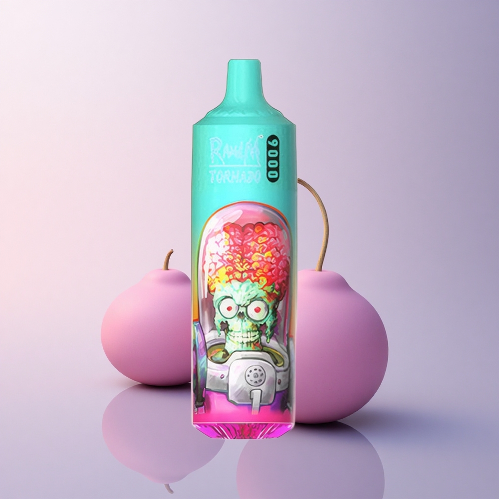 RandM Fumot Tornado 9000 Puffs ブルーサワーラズベリー 850mAh 18mL メッシュコイル