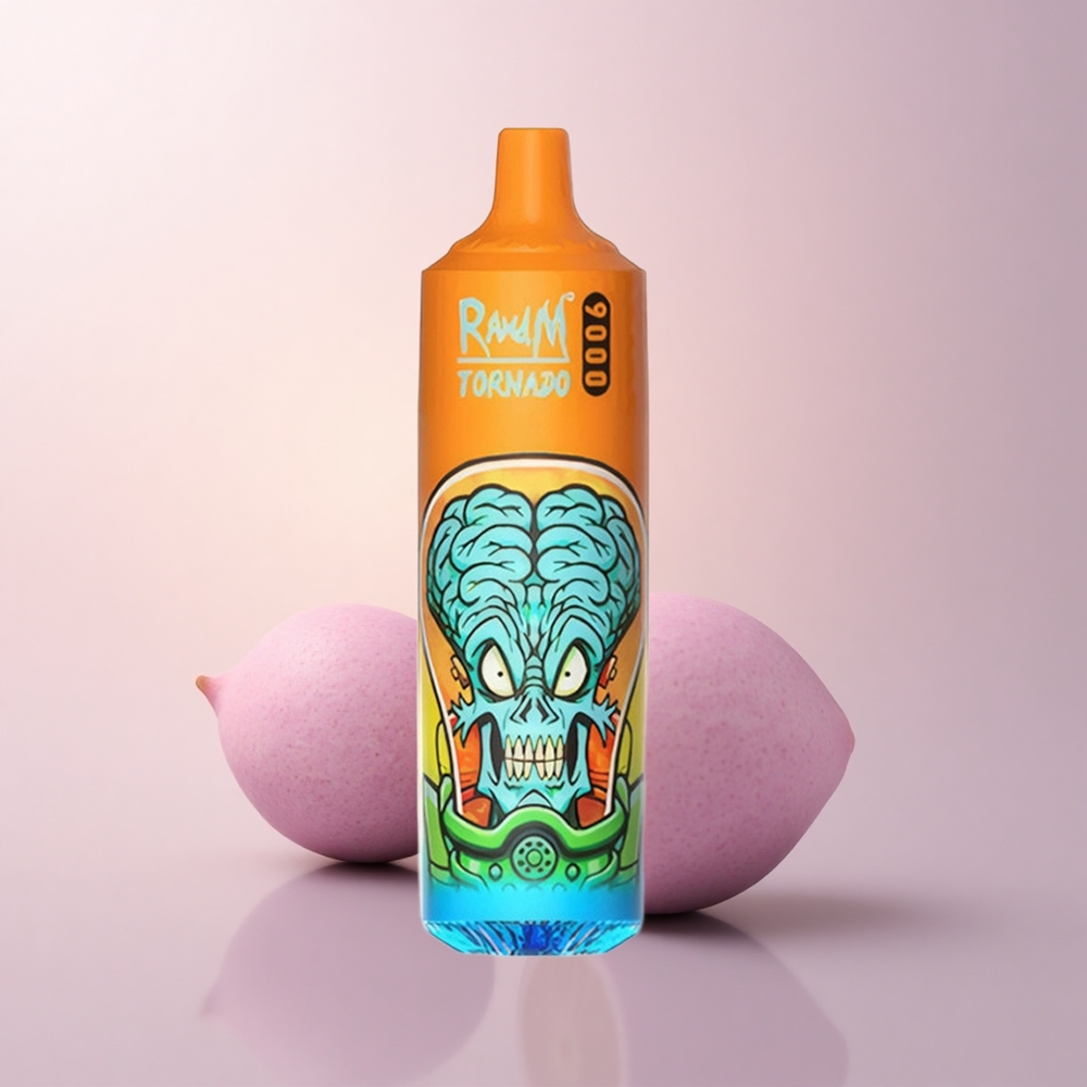 RandM Fumot Tornado 9000 Puffs キウイパッションフルーツグアバ 850mAh充電式 18mL