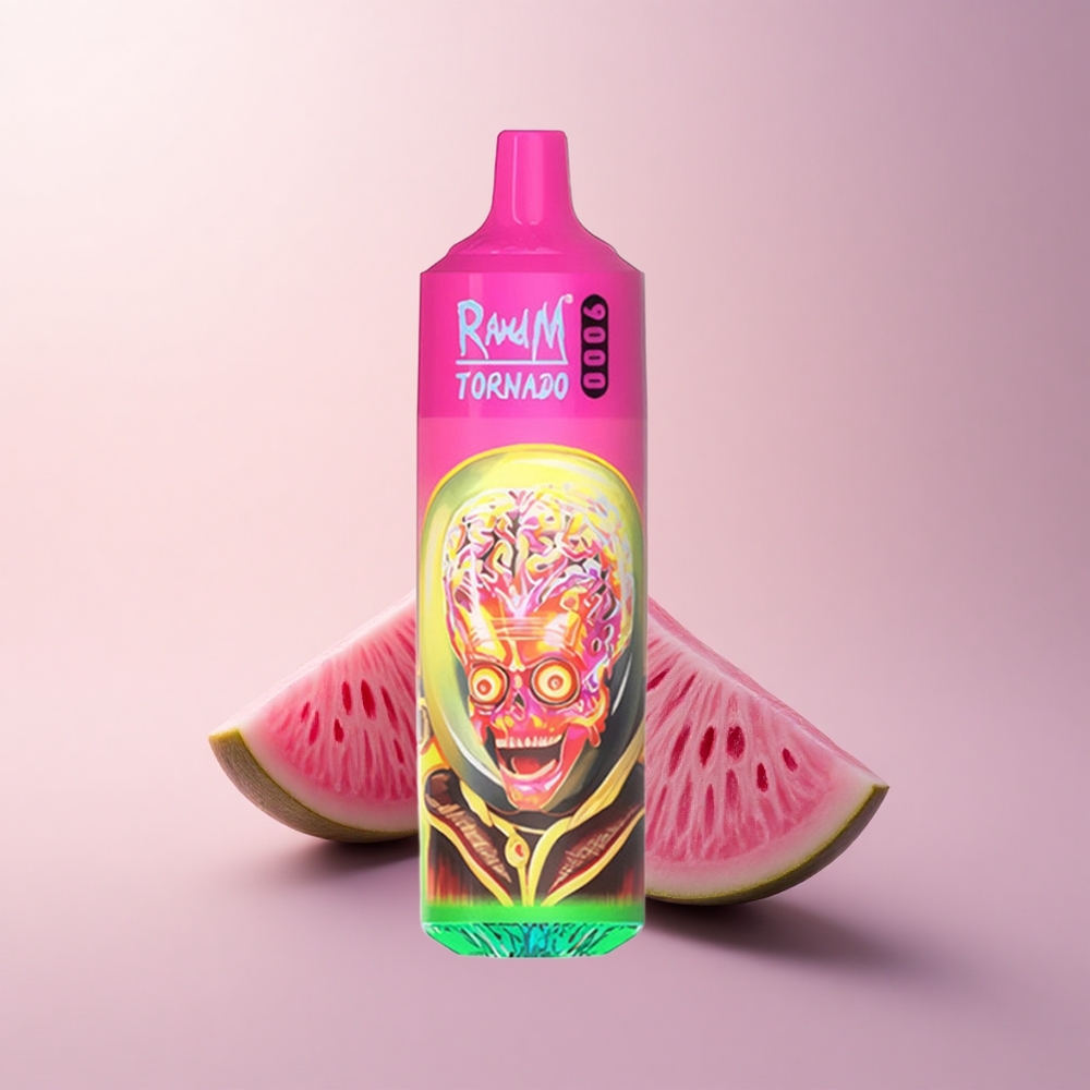 RandM Fumot Tornado 9000 Puffs ラズベリーウォーターメロン 850mAh 18mL メッシュコイル