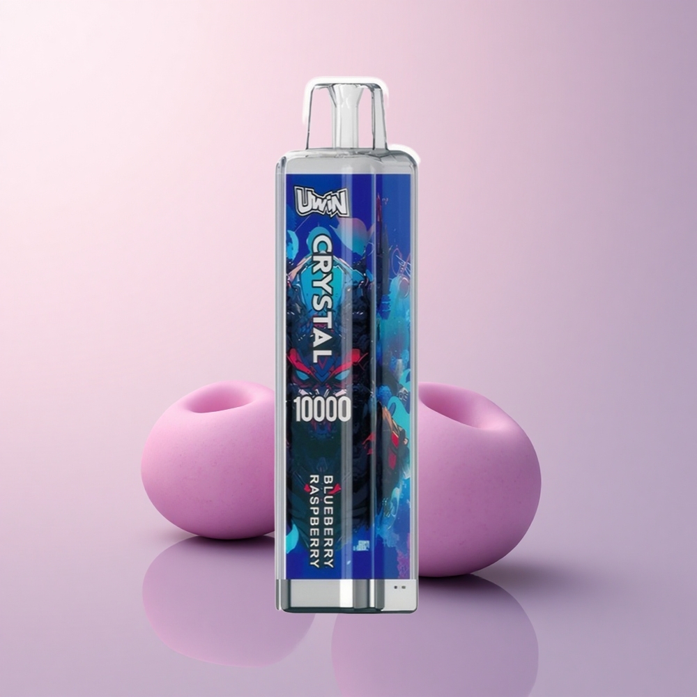 Uwin Crystal 10000 Puffs ブルーベリーレズベリー18ml650mAhRGB