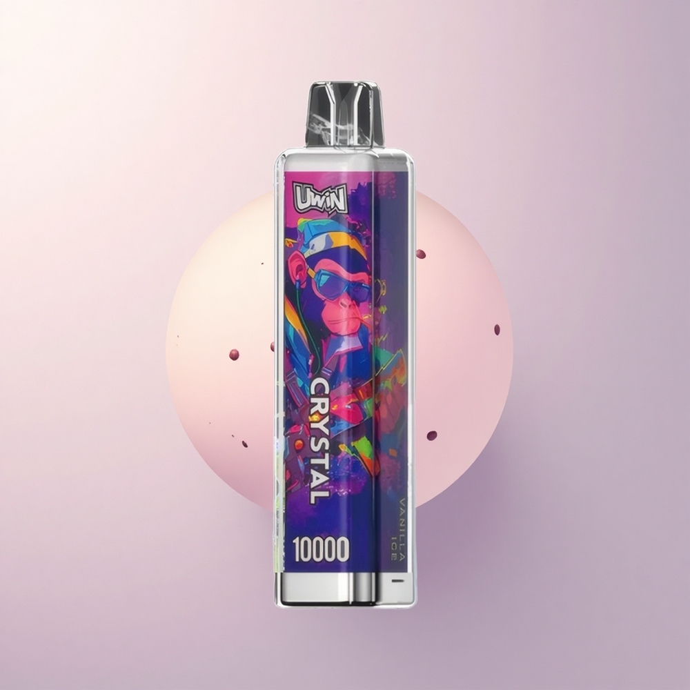 Uwin Crystal 10000 Puffs バニラアイス 18ml RGB 650mAh