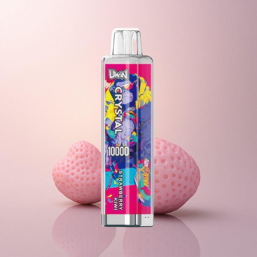Uwin Crystal 10000 Puffs いちごキウイ 5%ニコチン 650mAh RGB