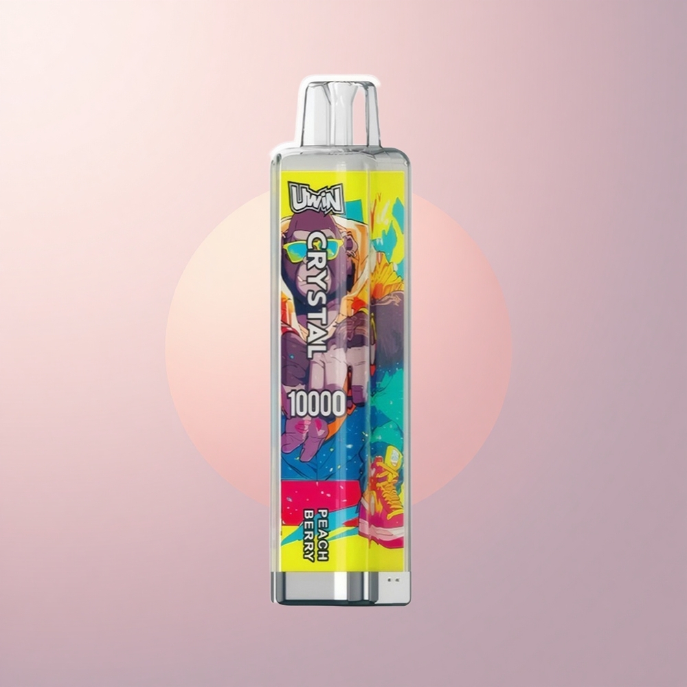 Uwin Crystal 10000 Puffs ピーチベリーRGB 18ml 650mAh
