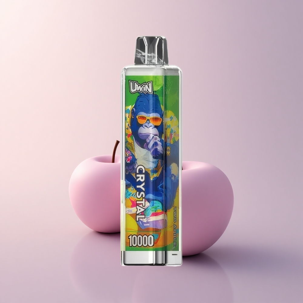 Uwin Crystal 10000 Puffs 二つのアップル RGB 18ml 650mAh