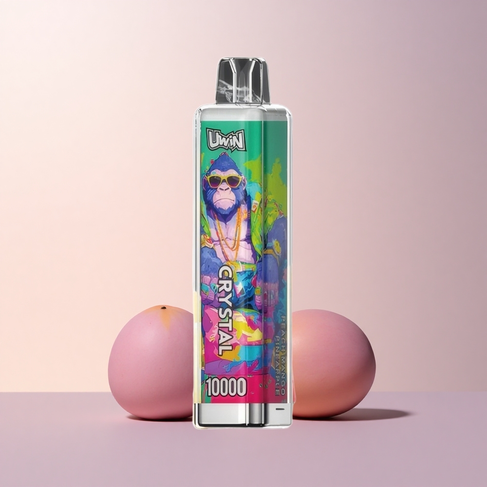 Uwin Crystal 10000 Puffs ピーチマンゴーパイナップル RGBライト 5%ニコチン 650mAh
