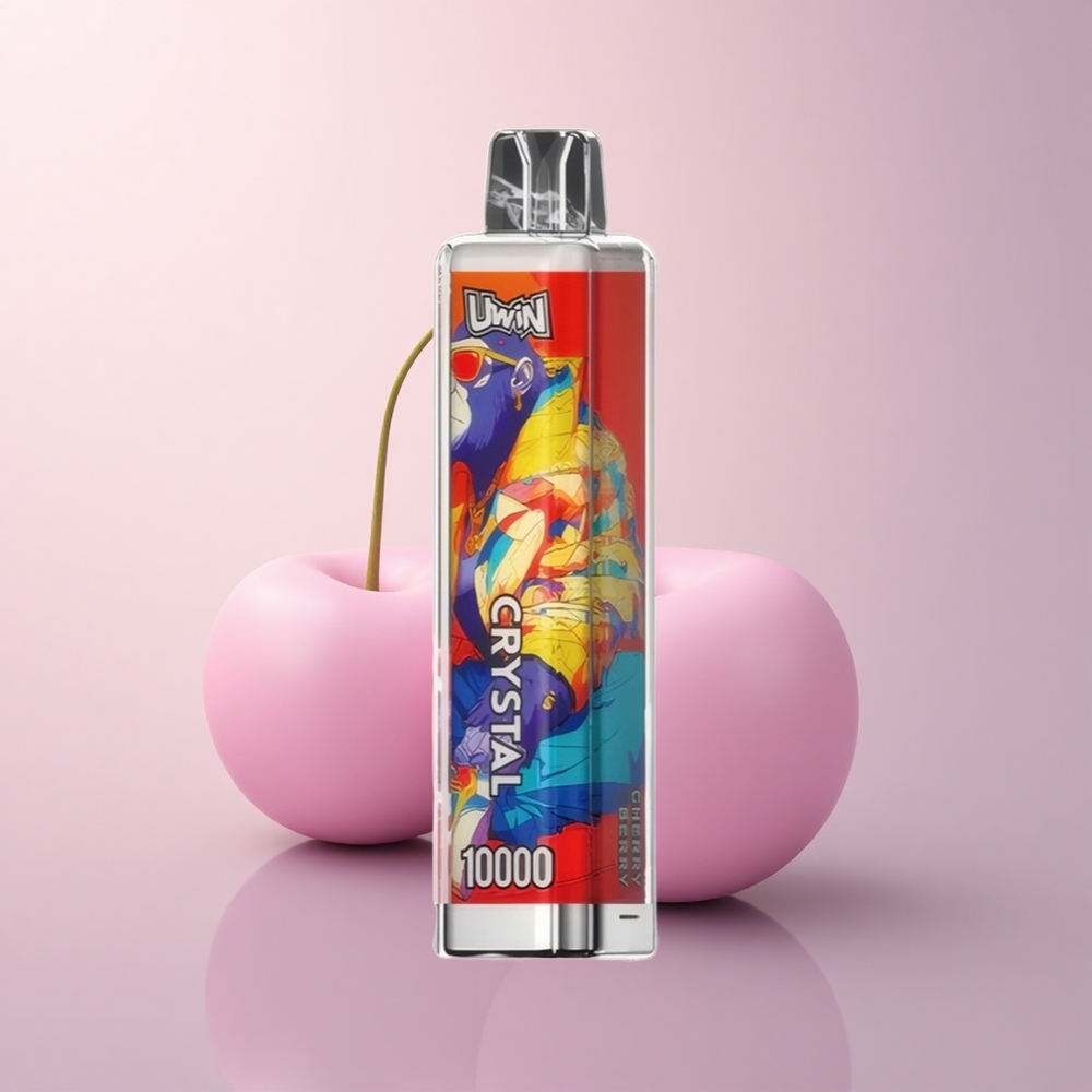 Uwin Crystal 10000 Puffs 桜苺 RGB 650mAh 18ml 0.8Ω