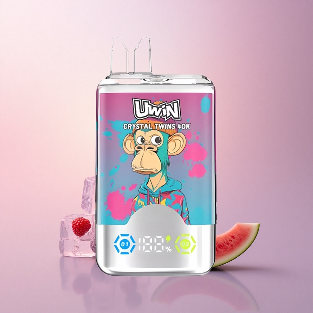 Uwin Crystal Twins 40000 Puffs スイカアイスミックスベリー 0.6オーム 850mAh