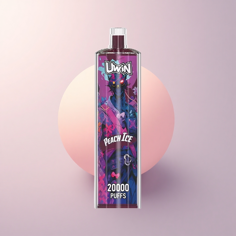 Uwin Shisha Hookah Crystal 20000 Puffs ピーチアイス 0%ニコチン 22ml 650mAh