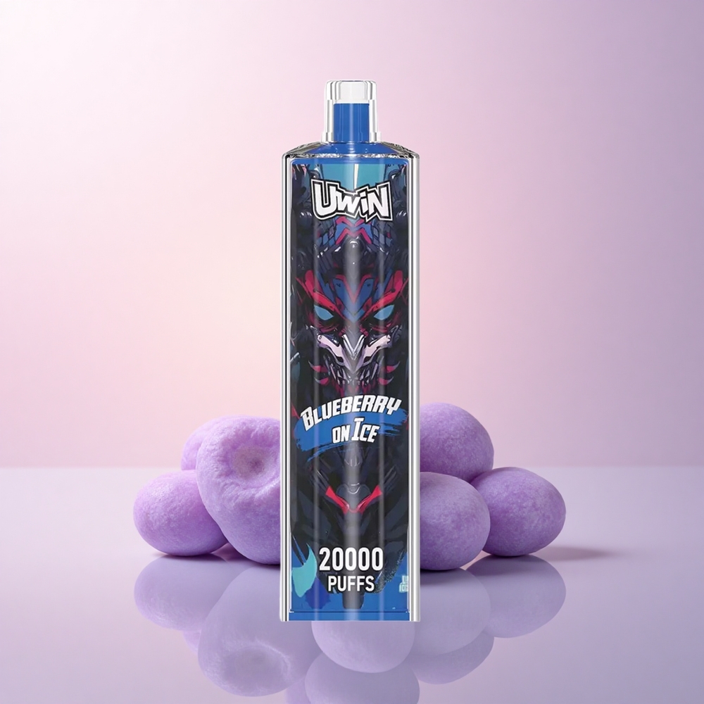 Uwin Shisha Hookah Crystal 20000 Puffs ブルーベリー・オン・アイス・0%ニコチン・22ml