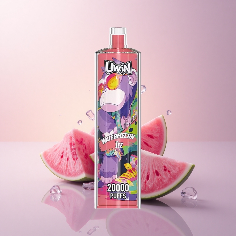 Uwin Shisha Hookah Crystal 20000 Puffs スイカアイス 0%ニコチン 650mAh