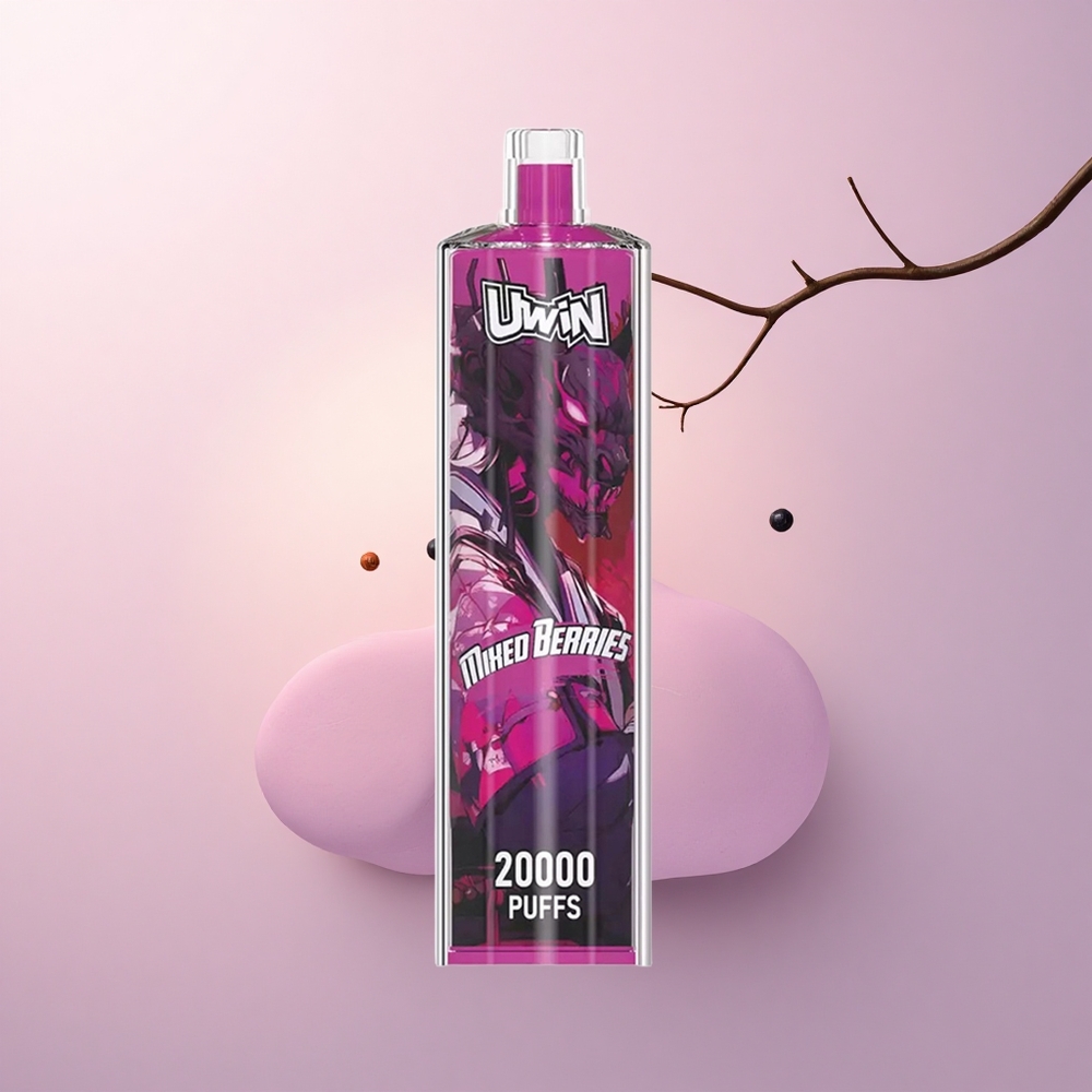 Uwin Shisha Hookah Crystal 20000 Puffs ミックスベリー 0%ニコチン 650mAh