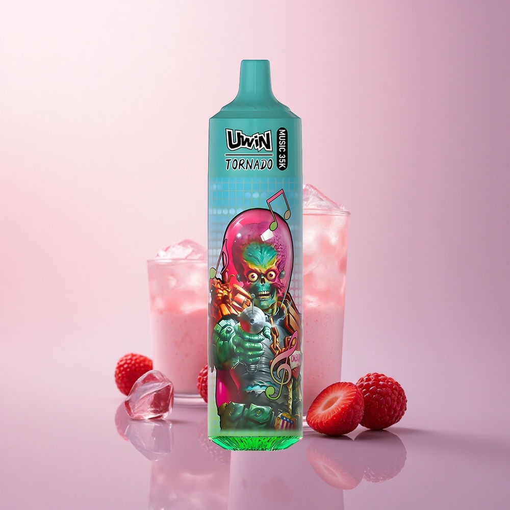 Uwin Tornado 35K Music Puffs ストロベリーラズベリーチェリーアイス 3%ニコチン 600mAh