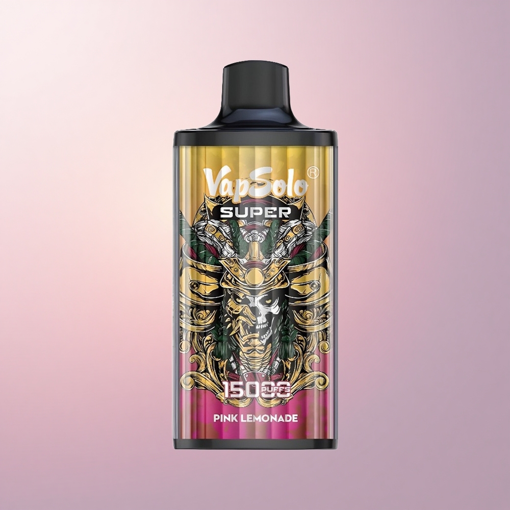 Vapsolo Super 15000 Puffs スーパーピンクレモネード 40ml 20mgニコチン 850mAh