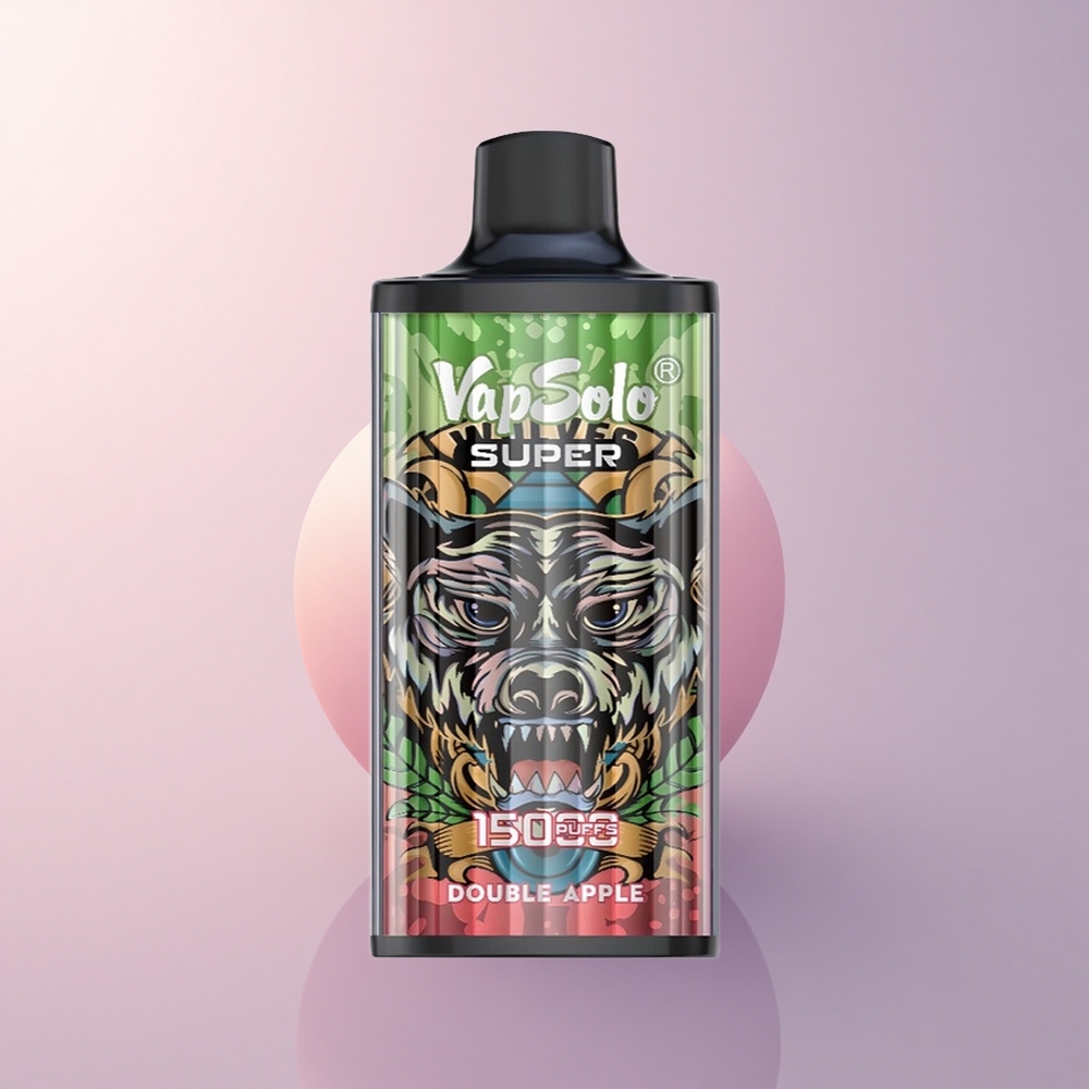Vapsolo Super 15000 Puffs ダブルアップル 40ml 850mAh