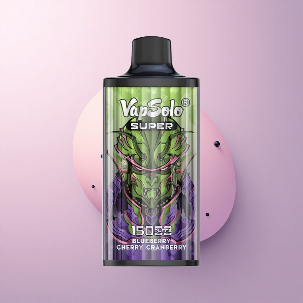 Vapsolo Super 15000 Puffs ブルーベリー・チェリー・クランベリー 40ml 850mAh