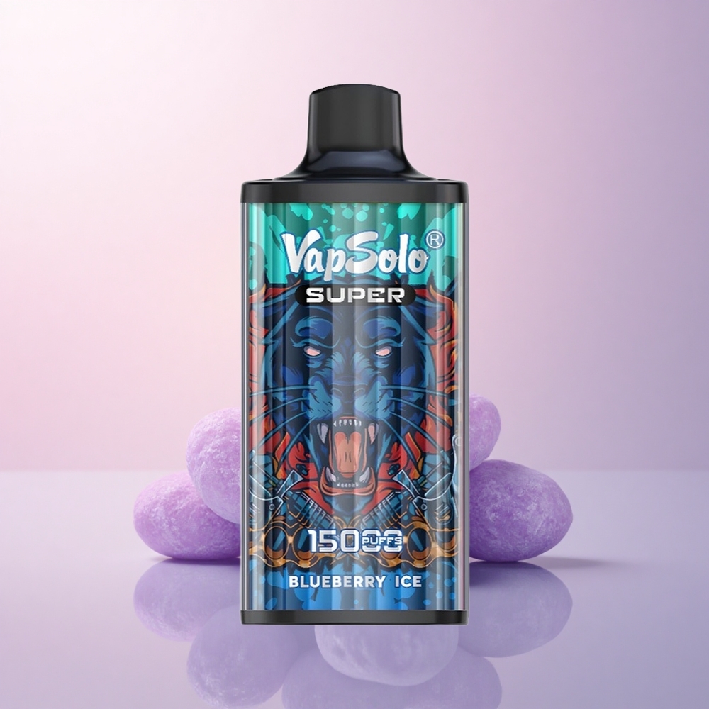 Vapsolo Super 15000 Puffs ブルーベリーアイス 40ml 850mAh