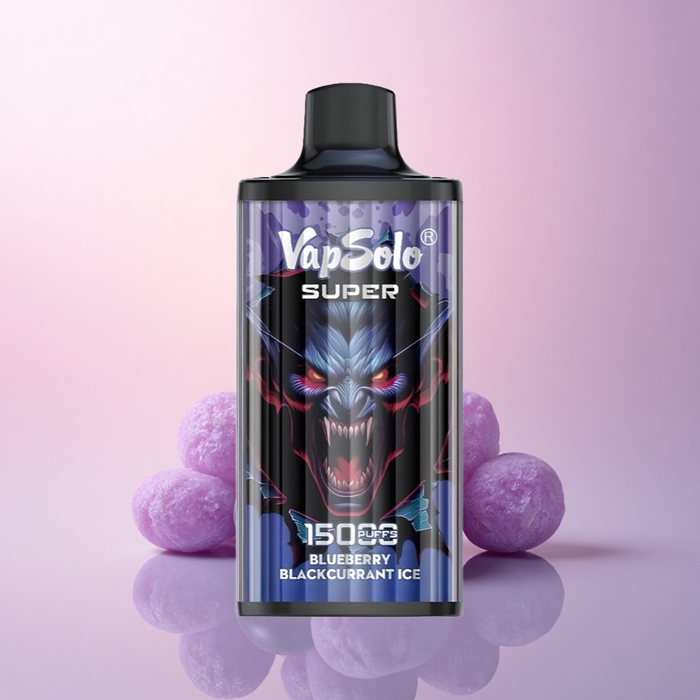 Vapsolo Super 15000 Puffs ブルーベリーブラックカラントアイス850mAh