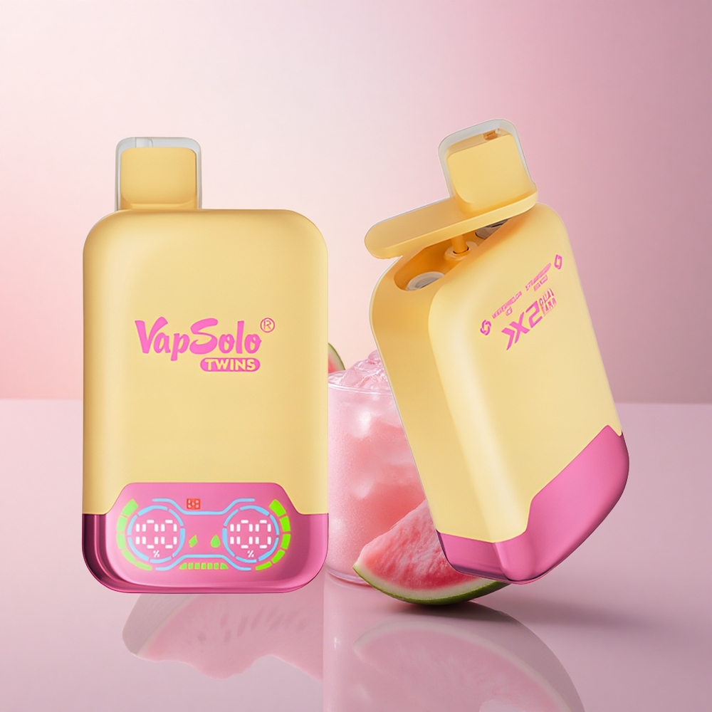 Vapsolo Twins 20000 Puffs スイカアイス＆ストロベリーマンゴー 40ml ニコチン20mg/50mg
