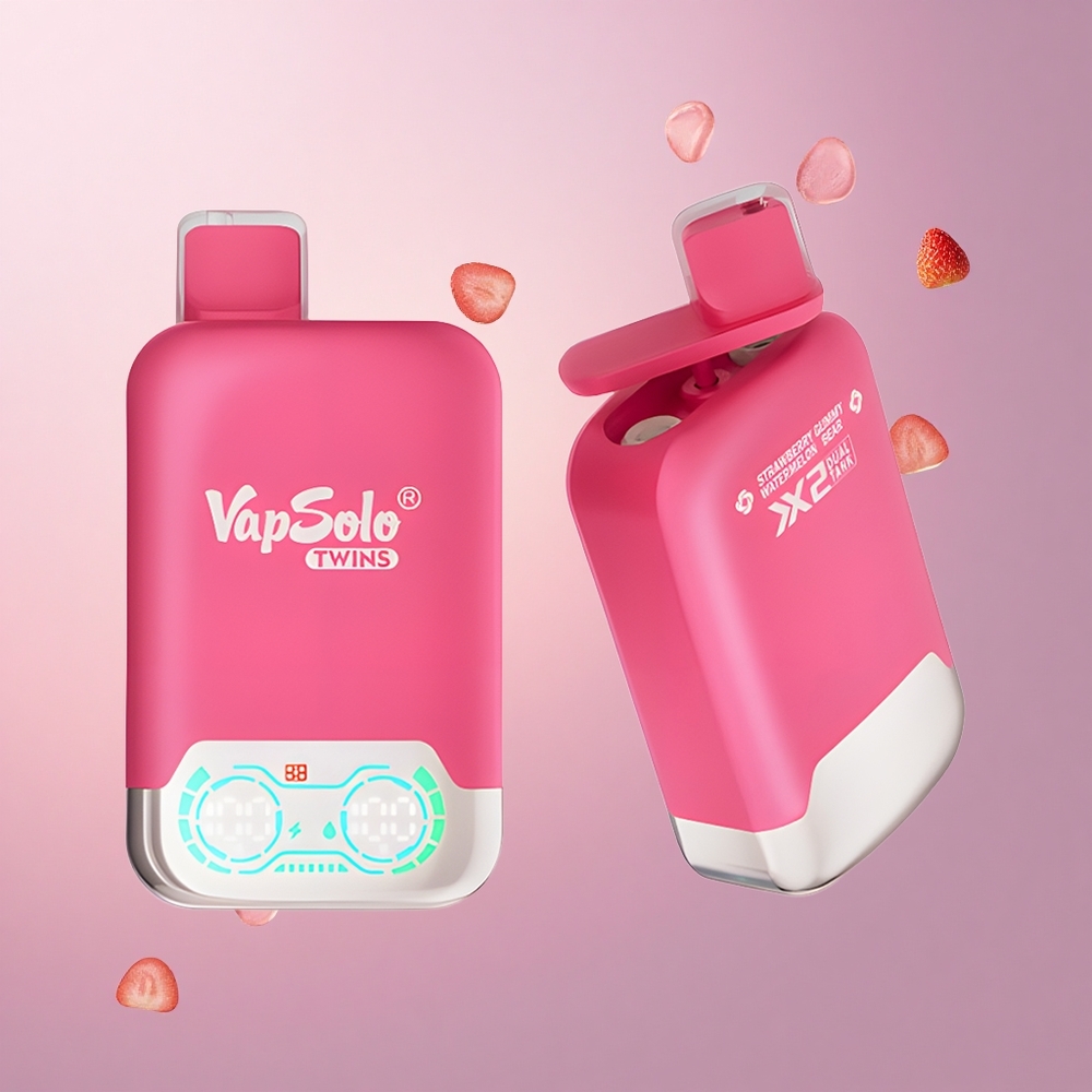Vapsolo Twins 20000 Puffs いちごスイカ＆グミベア 40ml 20mgニコチン